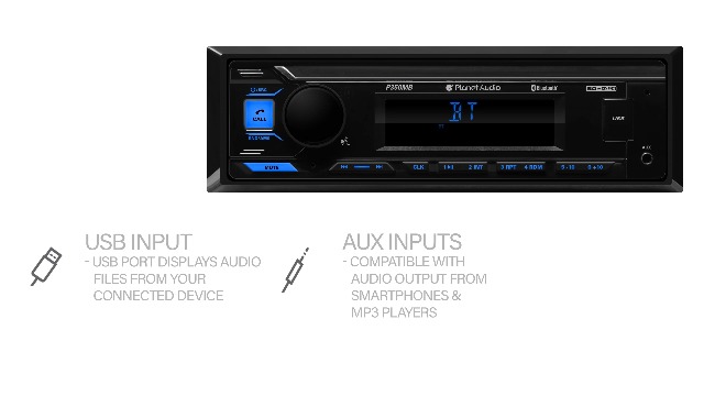 Amazon.com: Planet Audio P350MB Single DIN Bluetooth Car Stereo Amazon.com: Planet Audio P350MB Single DIN Bluetooth Car Stereo